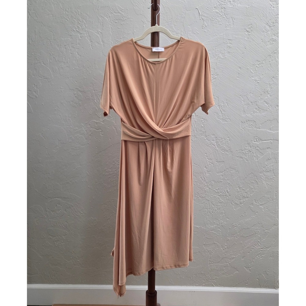 D281. Front Twist Asymmetrical Dress